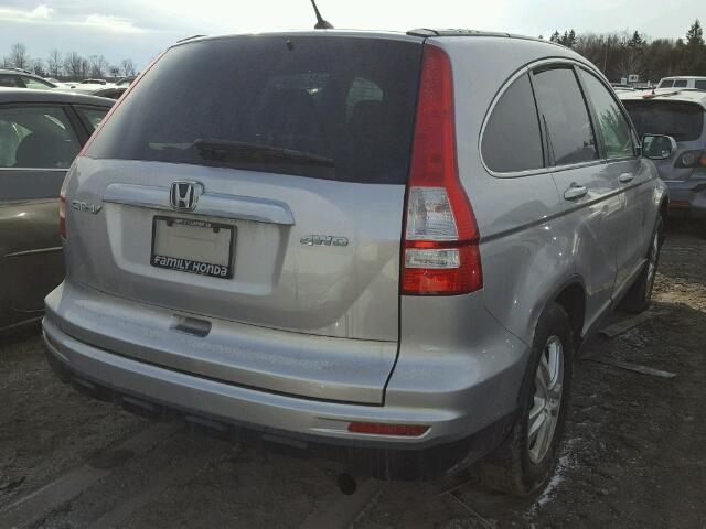 5J6RE4H53BL819595 - 2011 HONDA CR-V EX SILVER photo 4