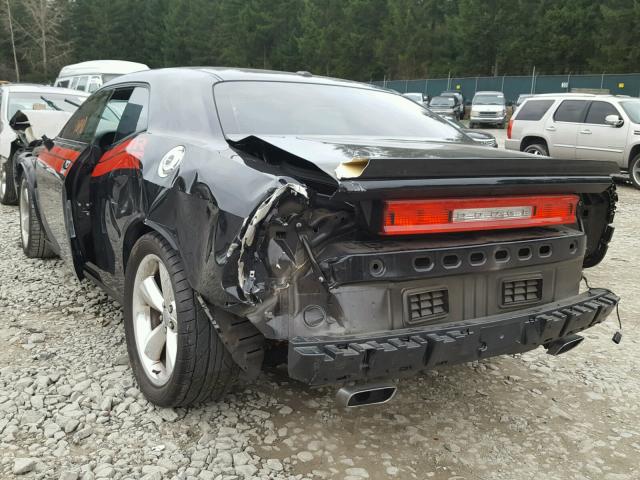 2C3CDYBT5EH313883 - 2014 DODGE CHALLENGER BLACK photo 3