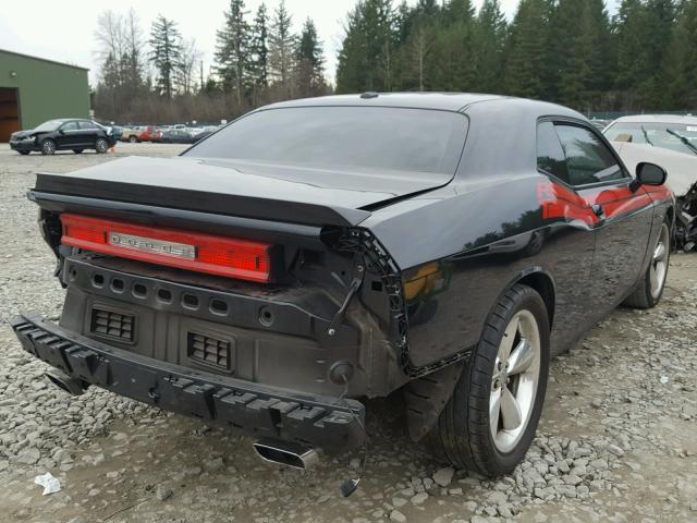 2C3CDYBT5EH313883 - 2014 DODGE CHALLENGER BLACK photo 4