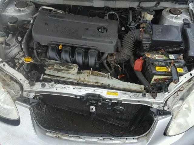 JTDBR32E260071007 - 2006 TOYOTA COROLLA CE SILVER photo 7