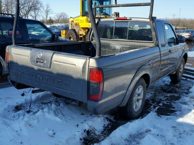 1N6DD26S02C332965 - 2002 NISSAN FRONTIER K GRAY photo 4