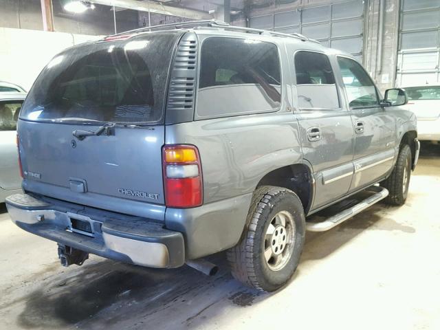 1GNEK13T41R191258 - 2001 CHEVROLET TAHOE K150 GRAY photo 4