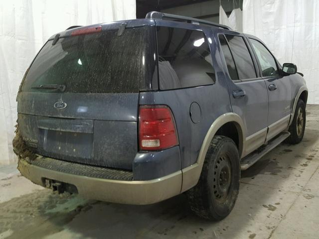 1FMZU74KX4UA75265 - 2004 FORD EXPLORER E BLUE photo 4