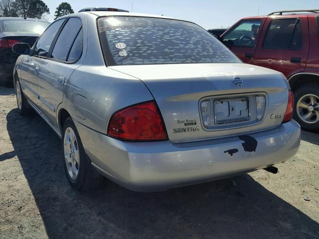 3N1CB51D14L904800 - 2004 NISSAN SENTRA 1.8 SILVER photo 3