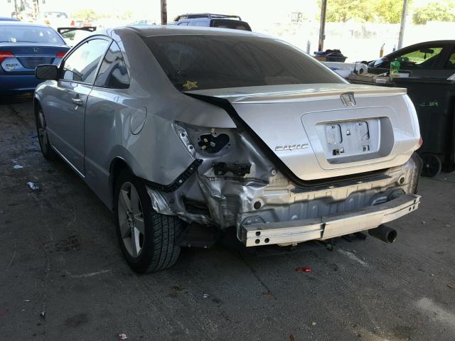 2HGFG12887H537043 - 2007 HONDA CIVIC EX SILVER photo 3