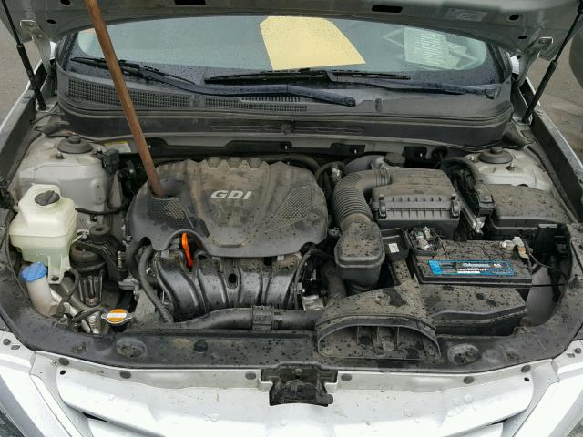 5NPEB4AC9BH007258 - 2011 HYUNDAI SONATA GLS SILVER photo 7