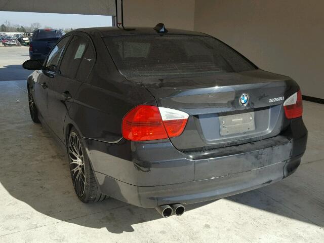 WBAVA33578FV66786 - 2008 BMW 328 I BLACK photo 3