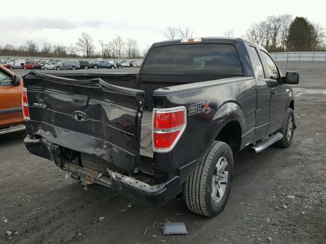 1FTFX1EF2EKE35543 - 2014 FORD F150 SUPER BLACK photo 4