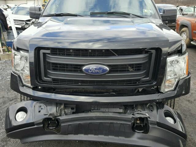 1FTFX1EF2EKE35543 - 2014 FORD F150 SUPER BLACK photo 7