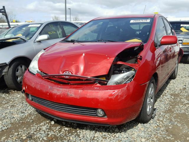 JTDKB20U067510771 - 2006 TOYOTA PRIUS RED photo 2