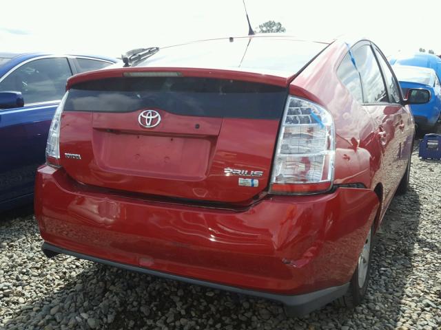 JTDKB20U067510771 - 2006 TOYOTA PRIUS RED photo 4