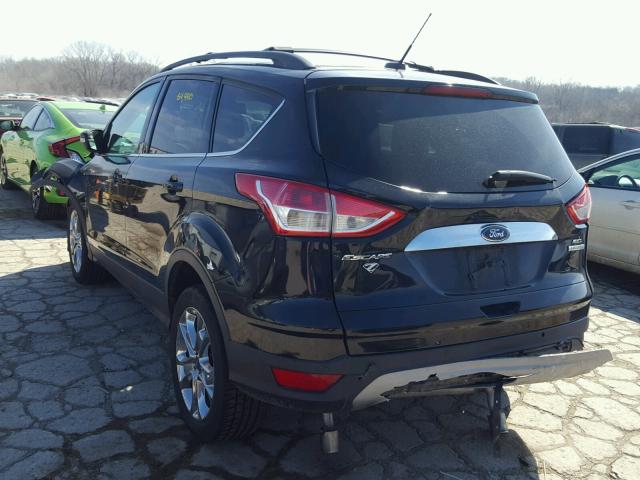 1FMCU0H90DUC33147 - 2013 FORD ESCAPE SEL BLACK photo 3