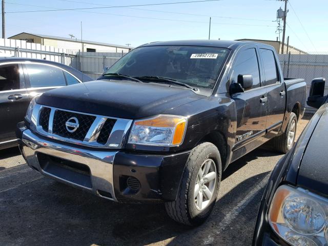 1N6AA0EK0CN317079 - 2012 NISSAN TITAN S BLACK photo 2