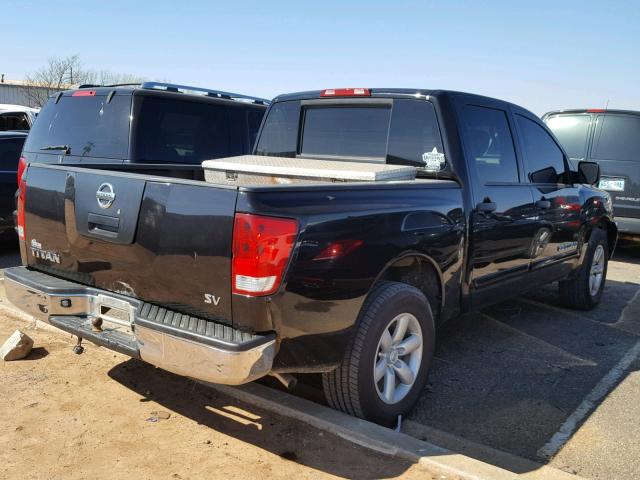 1N6AA0EK0CN317079 - 2012 NISSAN TITAN S BLACK photo 4