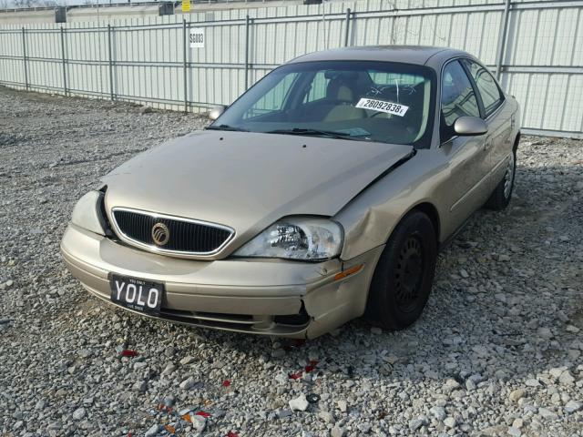 1MEFM50U5YG631388 - 2000 MERCURY SABLE GS BEIGE photo 2