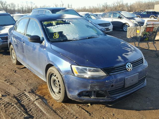 3VW2K7AJ0BM095899 - 2011 VOLKSWAGEN JETTA BASE BLUE photo 1