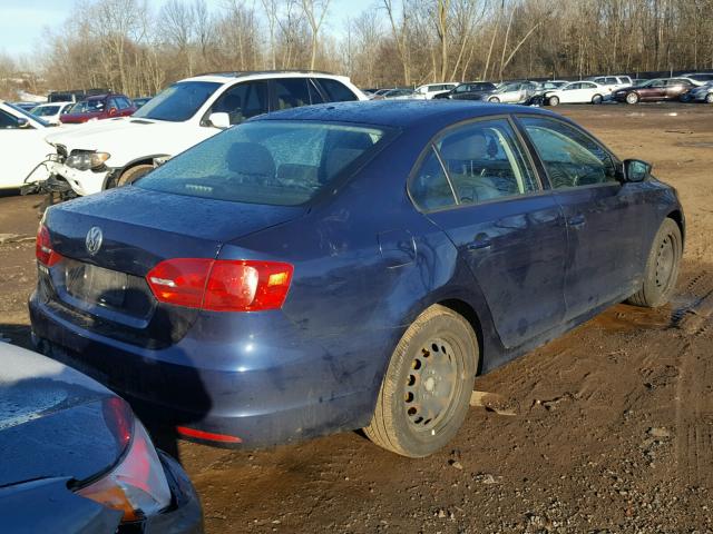 3VW2K7AJ0BM095899 - 2011 VOLKSWAGEN JETTA BASE ლურჯი ფოტო 4