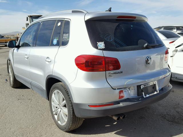 WVGAV7AX4GW562657 - 2016 VOLKSWAGEN TIGUAN S SILVER photo 3