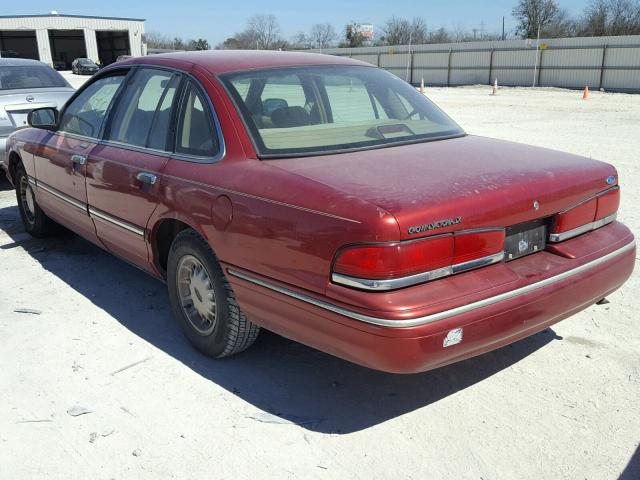 2FALP74W0VX194558 - 1997 FORD CROWN VICT RED photo 3