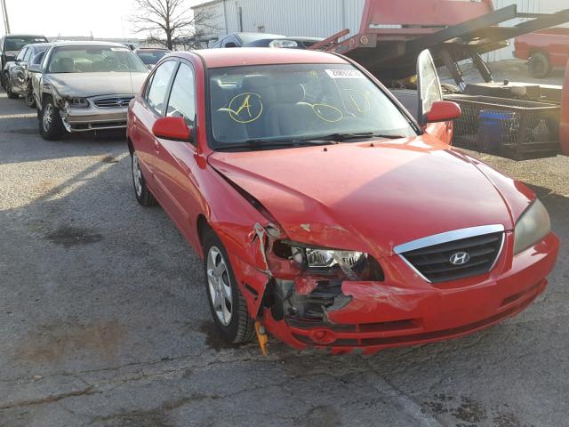 KMHDN46D55U984715 - 2005 HYUNDAI ELANTRA GL RED photo 1