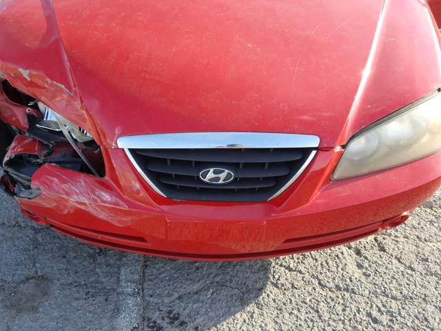 KMHDN46D55U984715 - 2005 HYUNDAI ELANTRA GL RED photo 7