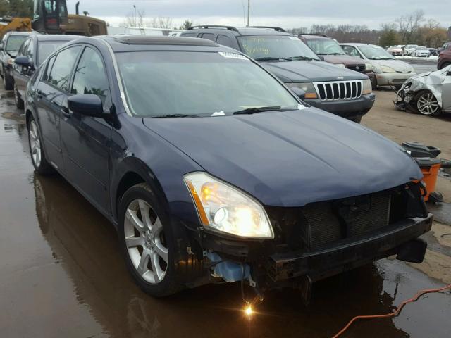 1N4BA41E38C806552 - 2008 NISSAN MAXIMA SE BLUE photo 1