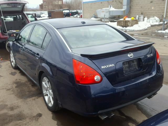 1N4BA41E38C806552 - 2008 NISSAN MAXIMA SE BLUE photo 3