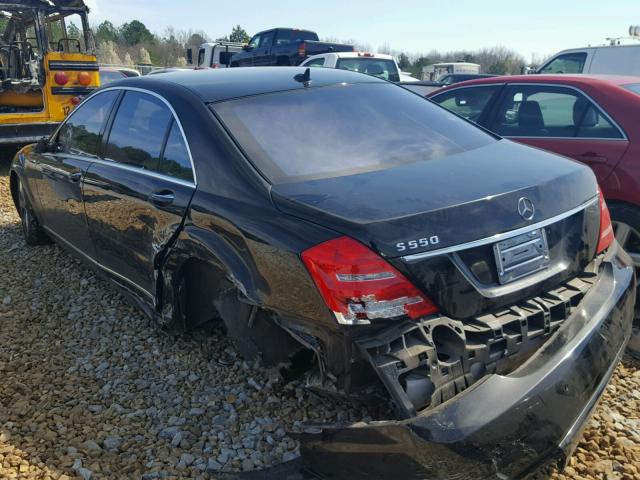 WDDNG7BB3BA365008 - 2011 MERCEDES-BENZ S 550 BLACK photo 3