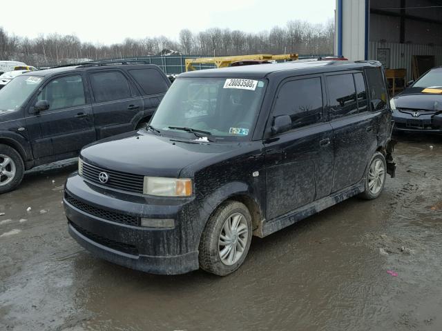 JTLKT334340153482 - 2004 TOYOTA SCION XB BLACK photo 2