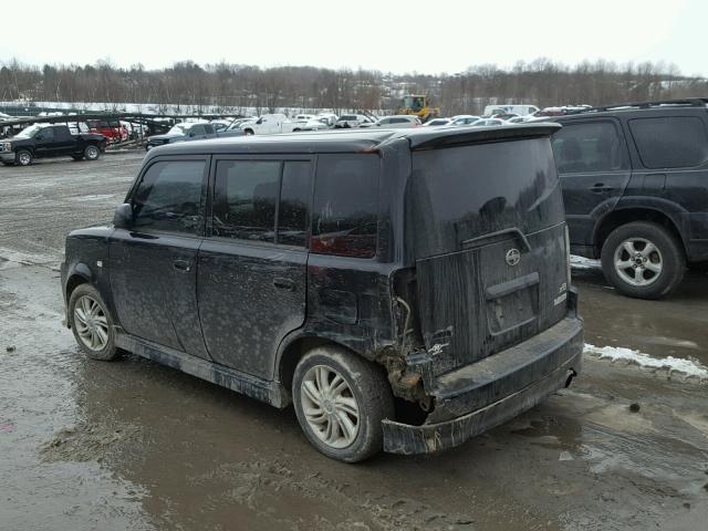 JTLKT334340153482 - 2004 TOYOTA SCION XB BLACK photo 3