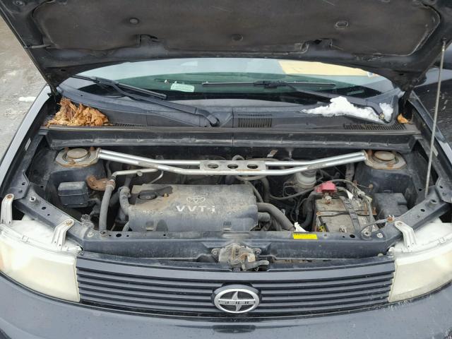 JTLKT334340153482 - 2004 TOYOTA SCION XB BLACK photo 7