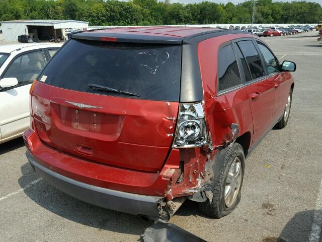 2C4GM68495R666140 - 2005 CHRYSLER PACIFICA T RED photo 4