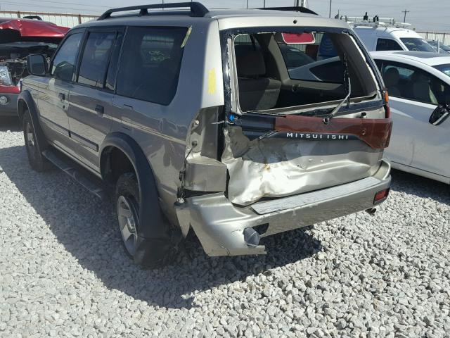 JA4LS21HX3J016142 - 2003 MITSUBISHI MONTERO SP GRAY photo 3