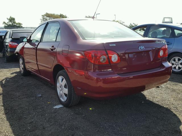 1NXBR30EX6Z658367 - 2006 TOYOTA COROLLA CE BURGUNDY photo 3