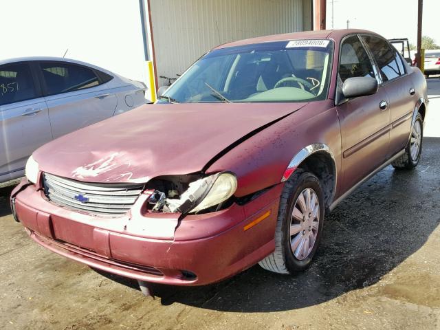 1G1ND52J63M637719 - 2003 CHEVROLET MALIBU BURGUNDY photo 2