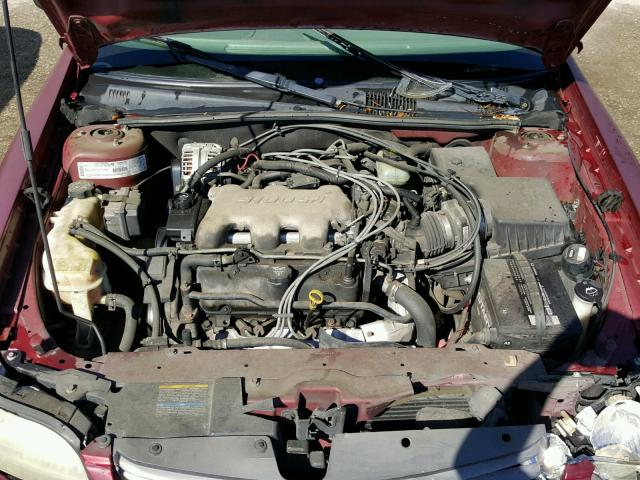 1G1ND52J63M637719 - 2003 CHEVROLET MALIBU BURGUNDY photo 7