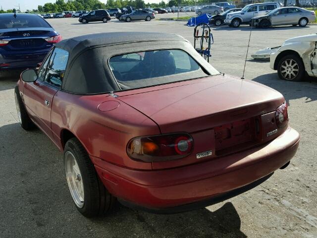 JM1NA3530T0706199 - 1996 MAZDA MX-5 MIATA RED photo 3