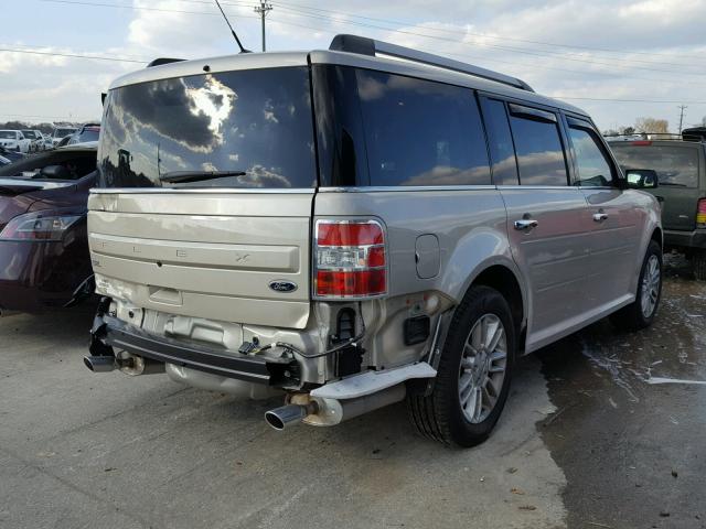 2FMGK5C80JBA07551 - 2018 FORD FLEX SEL بيج صورة 4