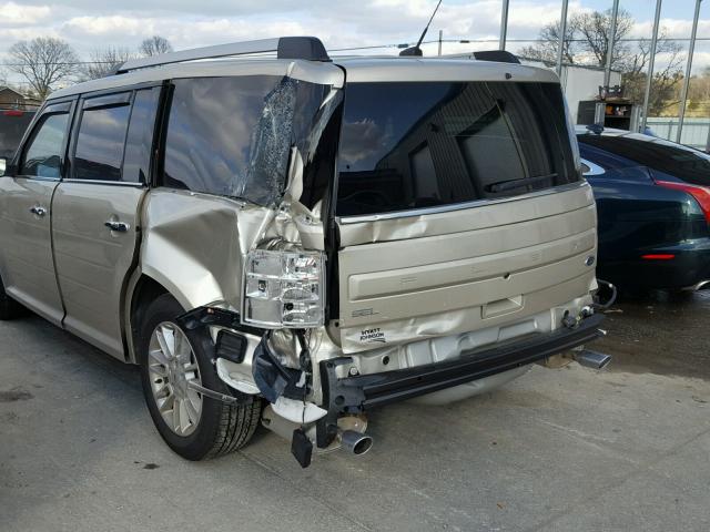 2FMGK5C80JBA07551 - 2018 FORD FLEX SEL BEIGE photo 9