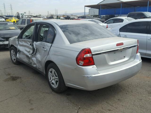 1G1ZS51F46F302665 - 2006 CHEVROLET MALIBU LS 银色 照片 3