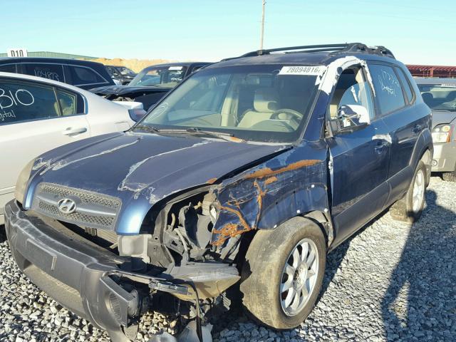 KM8JN12D06U283587 - 2006 HYUNDAI TUCSON GLS BLUE photo 2