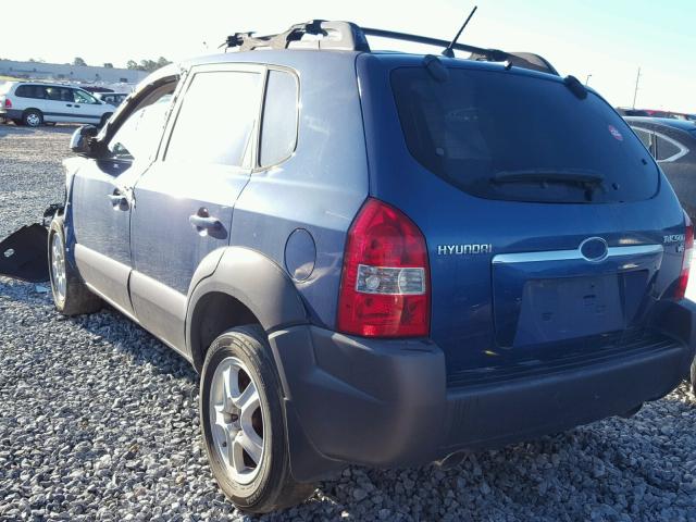 KM8JN12D06U283587 - 2006 HYUNDAI TUCSON GLS BLUE photo 3