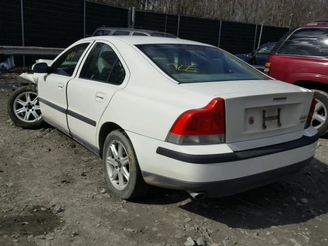 YV1RS58D812048304 - 2001 VOLVO S60 2.4T WHITE photo 3