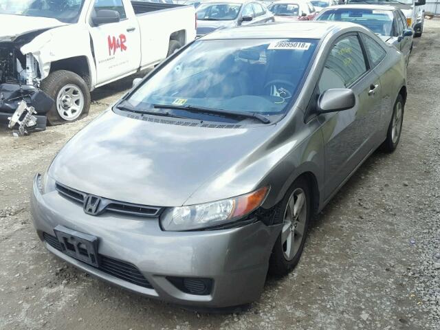 2HGFG12896H532531 - 2006 HONDA CIVIC EX GRAY photo 2