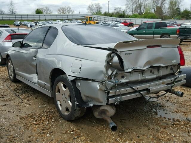 2G1WL15C079355978 - 2007 CHEVROLET MONTE CARL SILVER photo 3