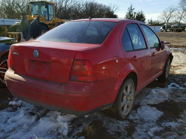 3VWSA29M6XM075068 - 1999 VOLKSWAGEN JETTA GLS RED photo 4