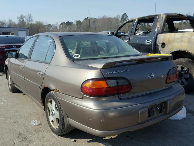 1G1NE52J72M647588 - 2002 CHEVROLET MALIBU LS BROWN photo 3