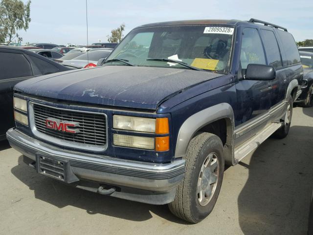 1GKFK16R3XJ740859 - 1999 GMC SUBURBAN K BLUE photo 2