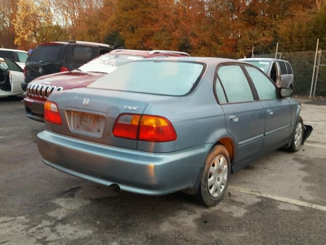 2HGEJ661XYH566729 - 2000 HONDA CIVIC BASE 青色 照片 4