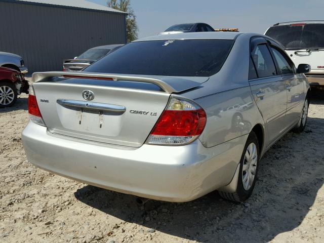 4T1BE32K75U034801 - 2005 TOYOTA CAMRY LE SILVER photo 4